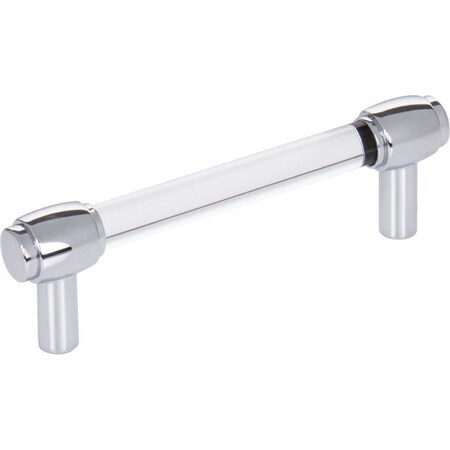 Jeffrey Alexander 96 mm Center-to-Center Polished Chrome Carmen Cabinet Bar Pull 775-96PC